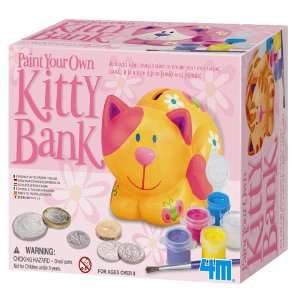  4M Paint Your Own Kitty Bank Toys & Games