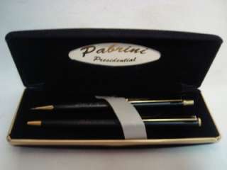   Presidential Black/Gold Pen/Pencil Set   Engraved with John 316