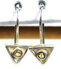 Yellow Citrine Dangle 925 Sterling Silver Earrings Handcrafted Jewelry 