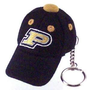    Purdue Boilermakers Black Baseball Cap Key Chain