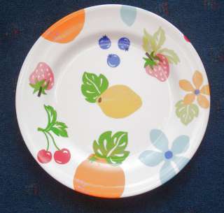 summertime melamine dinner plate fruit & hippie flower power 11 