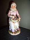 Homco Old People Figure Farmer Wife Porcelain Figure set 8807  