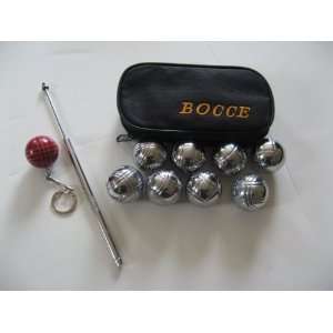  8 Ball 35mm Metal Mini Bocce/Petanque Set with black bag 