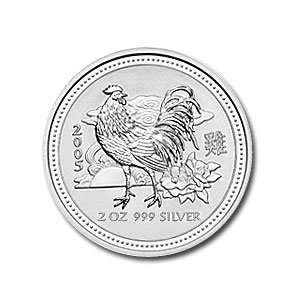   2005 2 oz Silver Lunar Year of the Rooster (Series 1) 