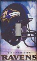 Baltimore Ravens Single Light Switch Plate Cover   Clouds  