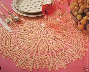 BEAUTIFUL Large Pineapple Motif Doily Crochet Pattern  