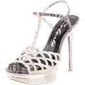 Silver Womens Sandals   Womens Shoes 