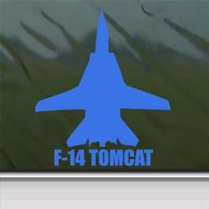  F 14 TOMCAT Blue Decal Military Soldier Window Blue Sticker 