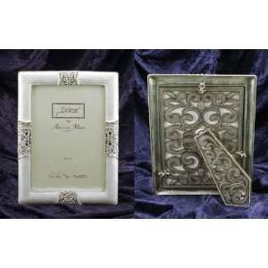   Beautiful Jeweled Picture Frame   Dolce Orvieto  White