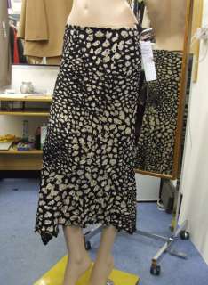 Joseph Ribkoff 10 BNWT Stunning Leopard Skin Print Black+Beige Crinkle 
