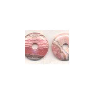  27mm Rhodochrosite Round Donut Arts, Crafts & Sewing