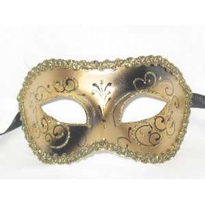  Gold Colombina Berta Venetian Mask