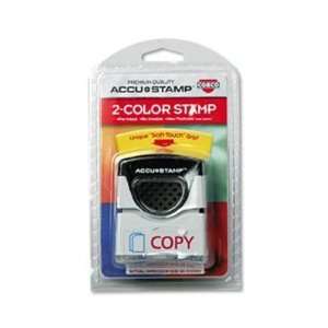    COS032944   ACCUSTAMP Pre Inked 2 Color PAID Stamp