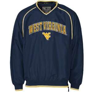  West Virginia Mountaineers Navy Blue Stratus Pullover 