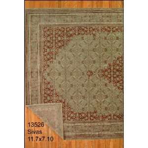    7x11 Hand Knotted Sivas Turkey Rug   710x117