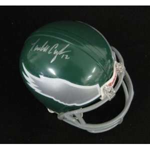 Signed Randall Cunningham Mini Helmet   Eagles JSA   Autographed NFL 