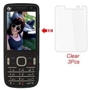   Clear Plastic LCD Screen Guard Protector for Nokia C5 01 Electronics