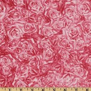  44 Wide Love Song Roses Pink Fabric By The Yard Arts 