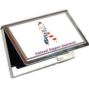  National Support Awareness Ribbon Business Card Holder 