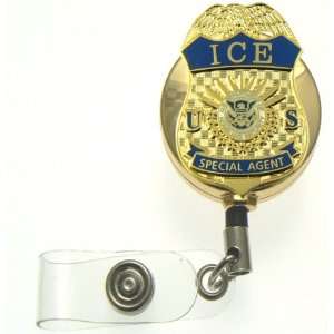 Immigration and Customs Enforcement Special Agent Mini Badge Gold Tone 