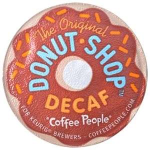 22 KEURIG K CUPS COFFEE PEOPLE DONUT SHOP DECAF *FREE SHIP*  