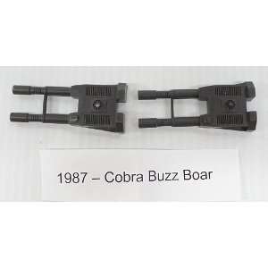   GI Joe 1987 Cobra Buzz Boar Duel Barrelled Machine Guns Toys & Games