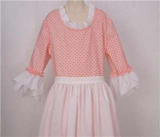 Pioneer Felicity Colonial Dress Costume Girls Pink SIZE 12/14 Ready to 