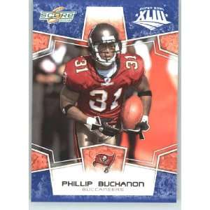  Bowl XLIII Blue Border # 309 Phillip Buchanon   Tampa Bay Buccaneers 