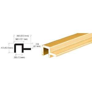  CRL Gold Anodized Aluminum Front Top Rail Extrusion by CR 
