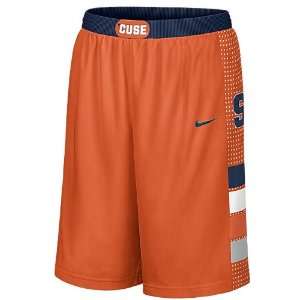 Syracuse Orangemen Orange Screened Replica Basketball Shorts By Nike 