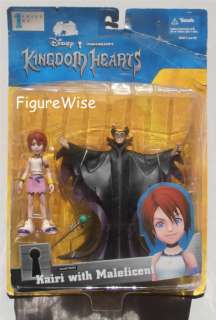 Disney/Square KINGDOM HEARTS KAIRI WITH MALEFICENT action figures, new 