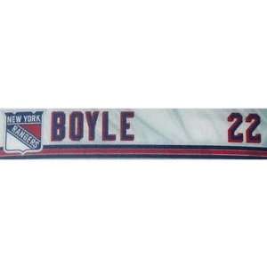 Brian Boyle Nameplate   NY Rangers #22 Game Used Locker Room Nameplate 