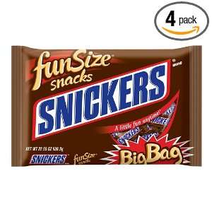 Snickers Fun Size Candy, 22.55 Ounce Packages (Pack of 4)  