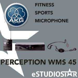 NEW AKG Perception WMS 45 HEADSET MICROPHONE, FITNESS, SPORTS, ACTIVE 