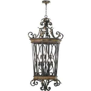   Venetian Dusk Fiore Transitional 9 Light Entry Fixture from the Fiore