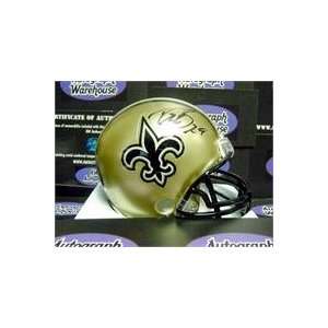   autographed Football Mini Helmet (New Orleans Saints) 