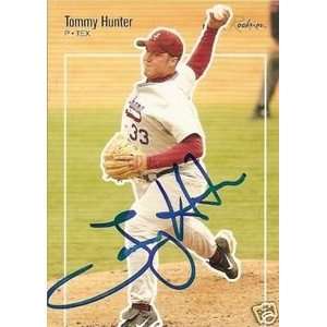  Tommy Hunter Signed 2007 Just Minors Card Texas Rangers 