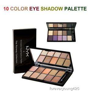 NYX 10 COLOR EYE SHADOW PALETTE * PICK ANY 1 SHADE*  