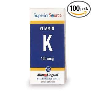 Vitamin K 100 mcg 100 Tablets
