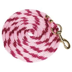  Premium Pastel Poly Lead Ropes with Snap, Pastel Pink 