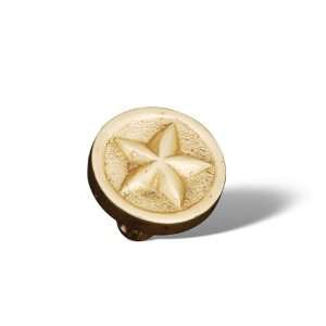   International   Rki Rugged Texas Star Knob (Rkick209) Polished Brass