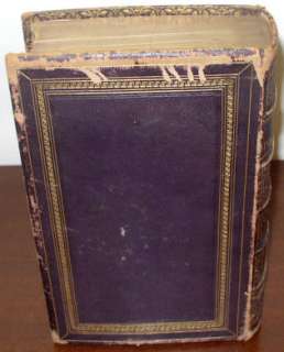 POETICAL WORKS OF THOMAS MOORE Leather Bound Book 1856  