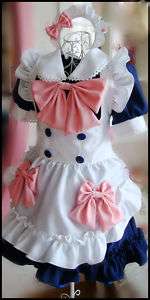 Japanese Girl Maid uniform Cosplay lolita Costume Dress  