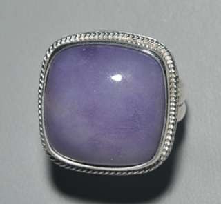 Lovely Lavender Jade Sterling Silver Gemstone Ring  