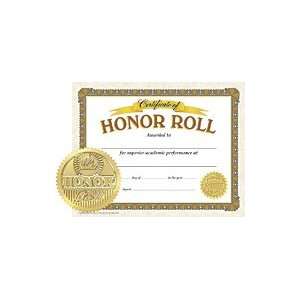 Honor Roll Certificates and Award Seals Combo Pack