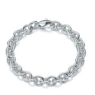 Special Price 925Sterling Silver Thick Lobster Clasp Chain Bracelet 