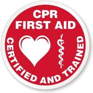  CPR First Aid Certified and Trained Silver Reflective (3M 