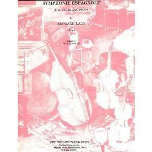  Lalo Edouard Symphonie Espagnole Op. 21 Violin and Piano 