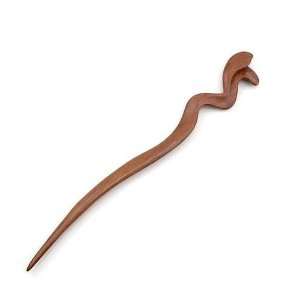   Handmade Peachwood Carved Hair Stick Silk 6.8 inches Beauty