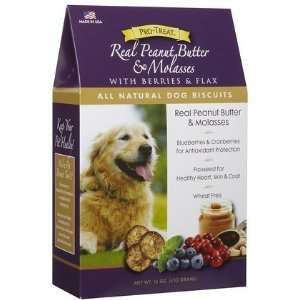  Pro Treat All Natural Real Peanut Butter Dog Biscuits   16 